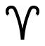 Aries glyph for the Lunar Eclipse in Scorpio horoscopes