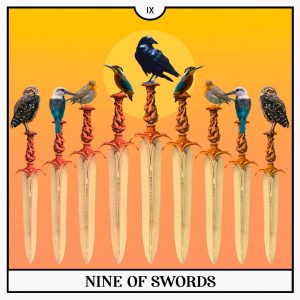 nine of swords tarot card