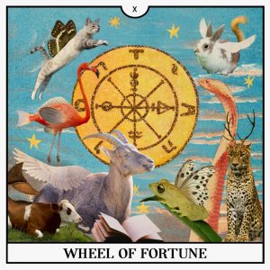 wheel of fortune tarot collage