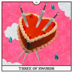 Three of Swords Tarot Card