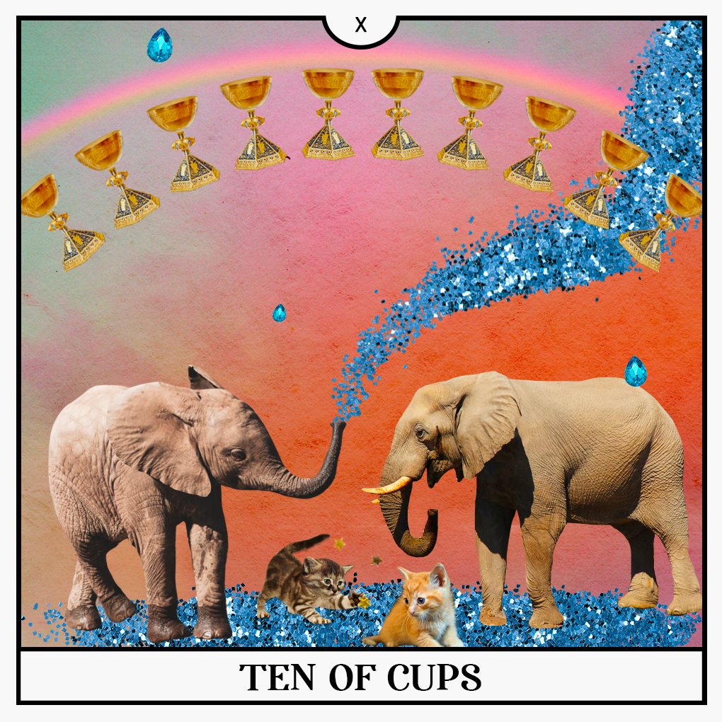 Your Guide to the Week of March 7th's tarot card is the Ten of Cups Tarot Card