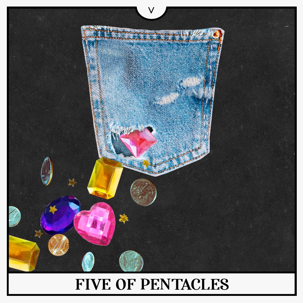 Five of Pentacles Tarot Card for Your Guide to the Week of July 4th
