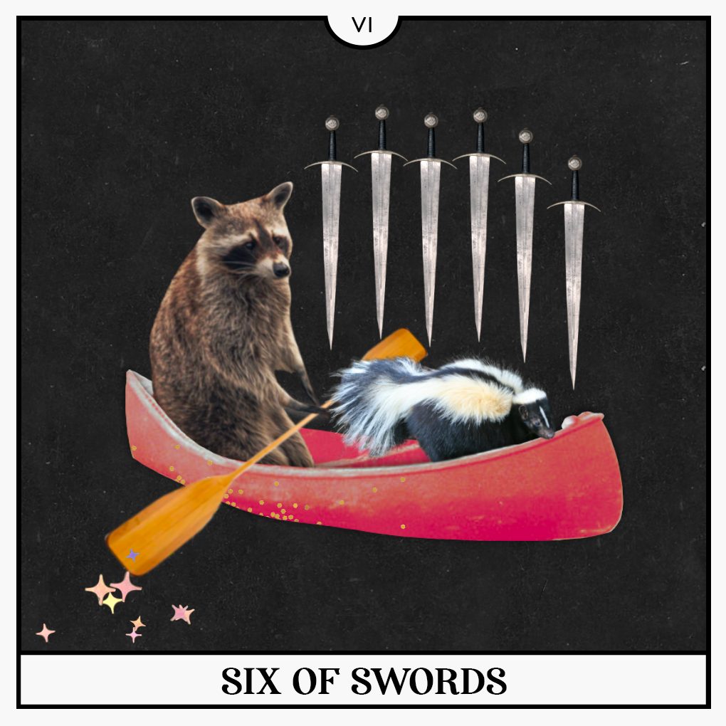 Six of Swords Tarot Card for Your Guide to the Week of August 8th