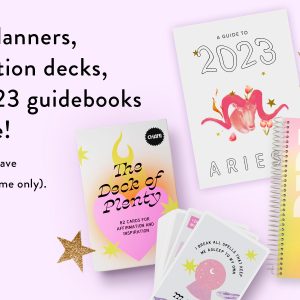 Image of 2023 Astro planner, Deck of Plenty, and Guidebooks